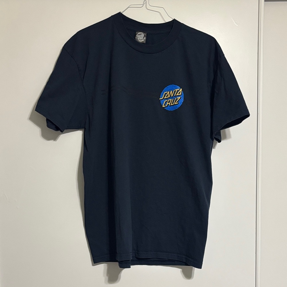 Santa Cruz Skateboards Navy Blue Tee with Logo